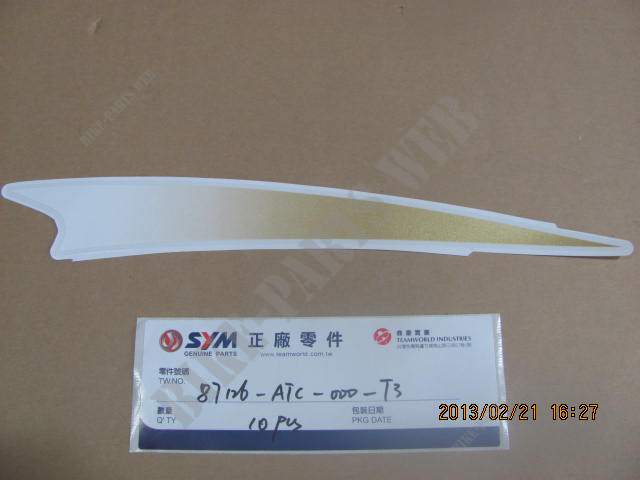 Sticker LH body Sym Jet4 50
