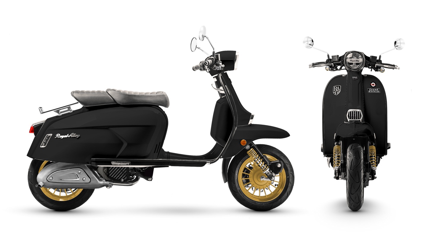 Royal Alloy GP 125 LC SE - Bright Black / Gold