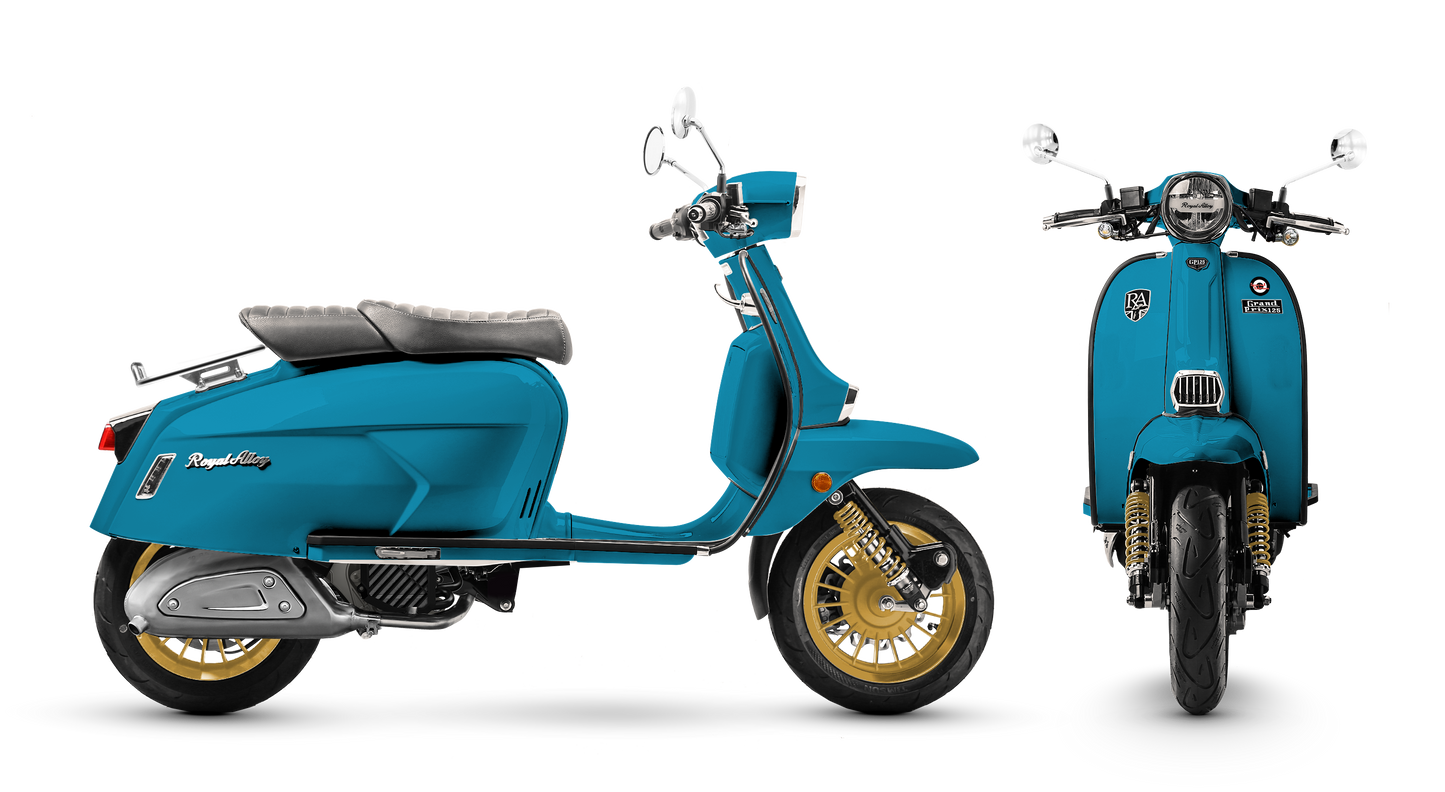 Royal Alloy GP 125 LC SE - Caribbean Blue / Gold
