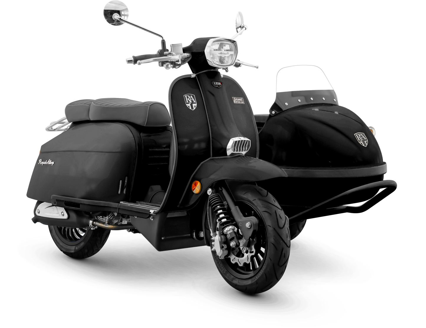 Royal Alloy GP 350 Sidecar - Bright Black