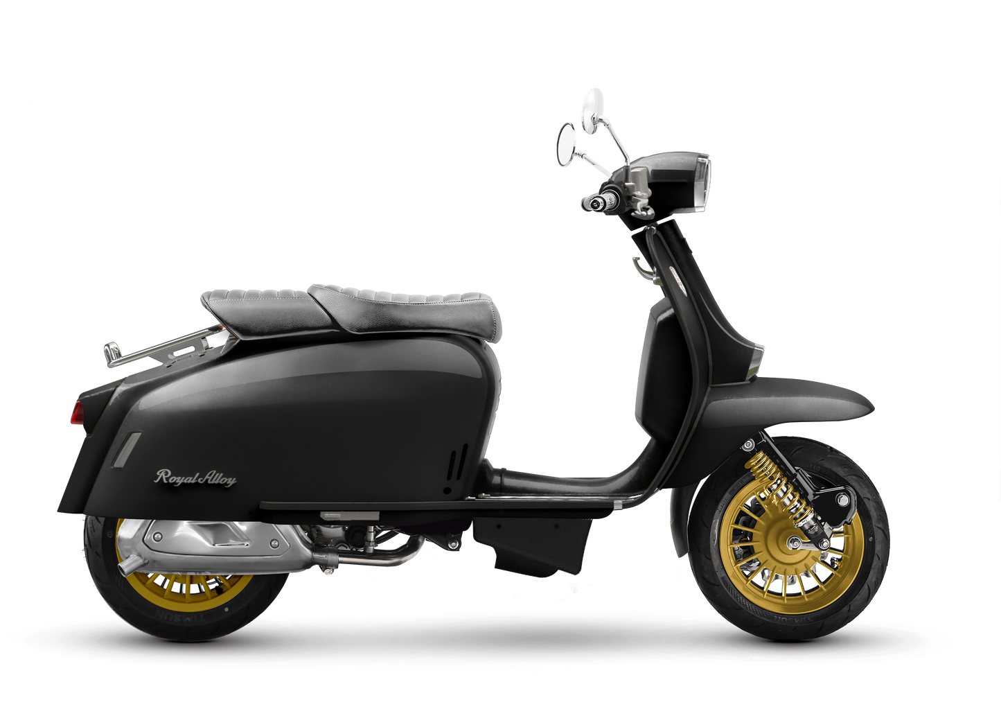 Royal Alloy GP 350 LC MT - Bright Black / Gold