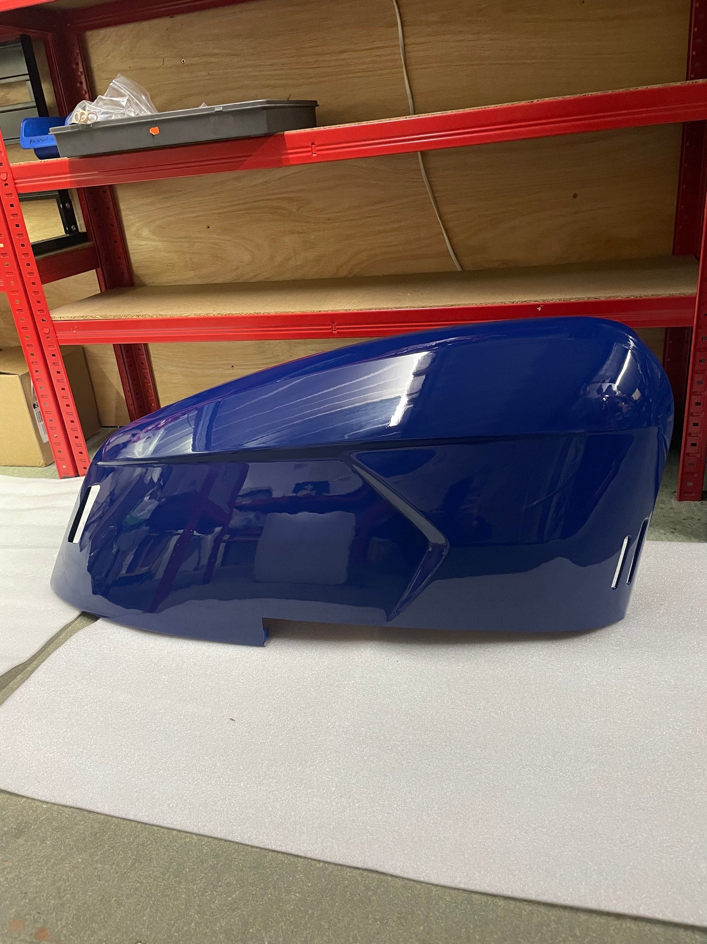 Royal Alloy GP Right Hand Side Metal Blue With Centre Internal / Hidden Bolt Hole