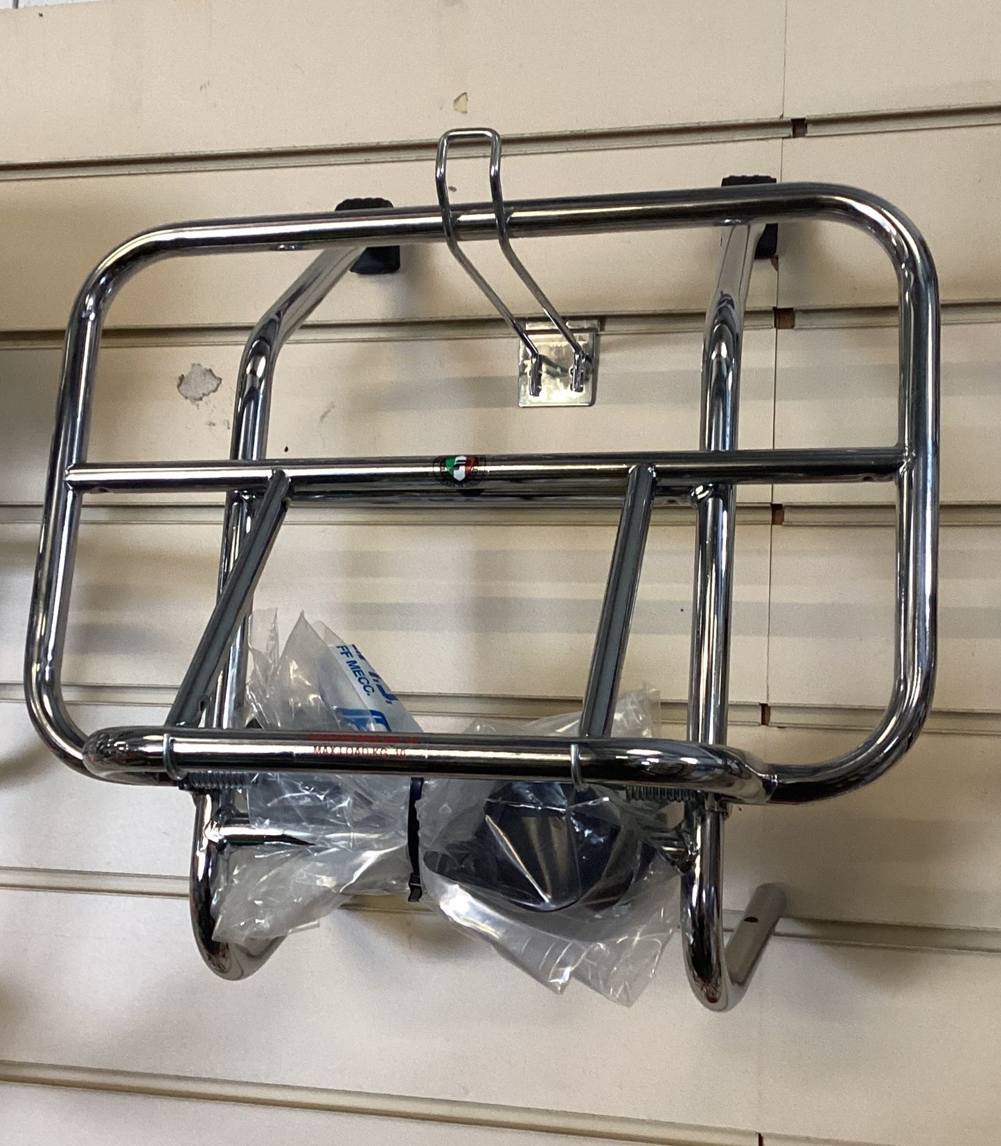 Front Rack Chrome Cuppini Universal - Will Fit All Royal Alloys / Vespa / Lambretta
