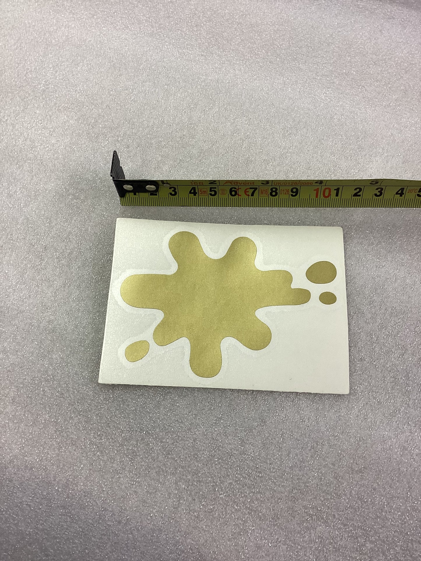 Sticker LegShield Lambretta. Gold Splash/splot