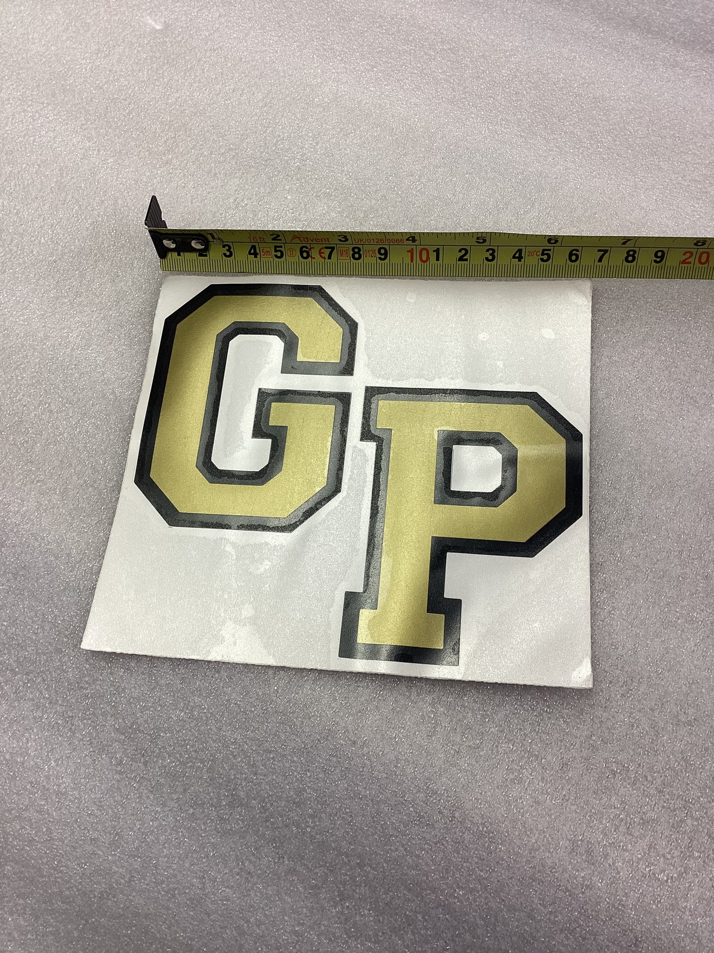 Sticker'GP' Large Gold