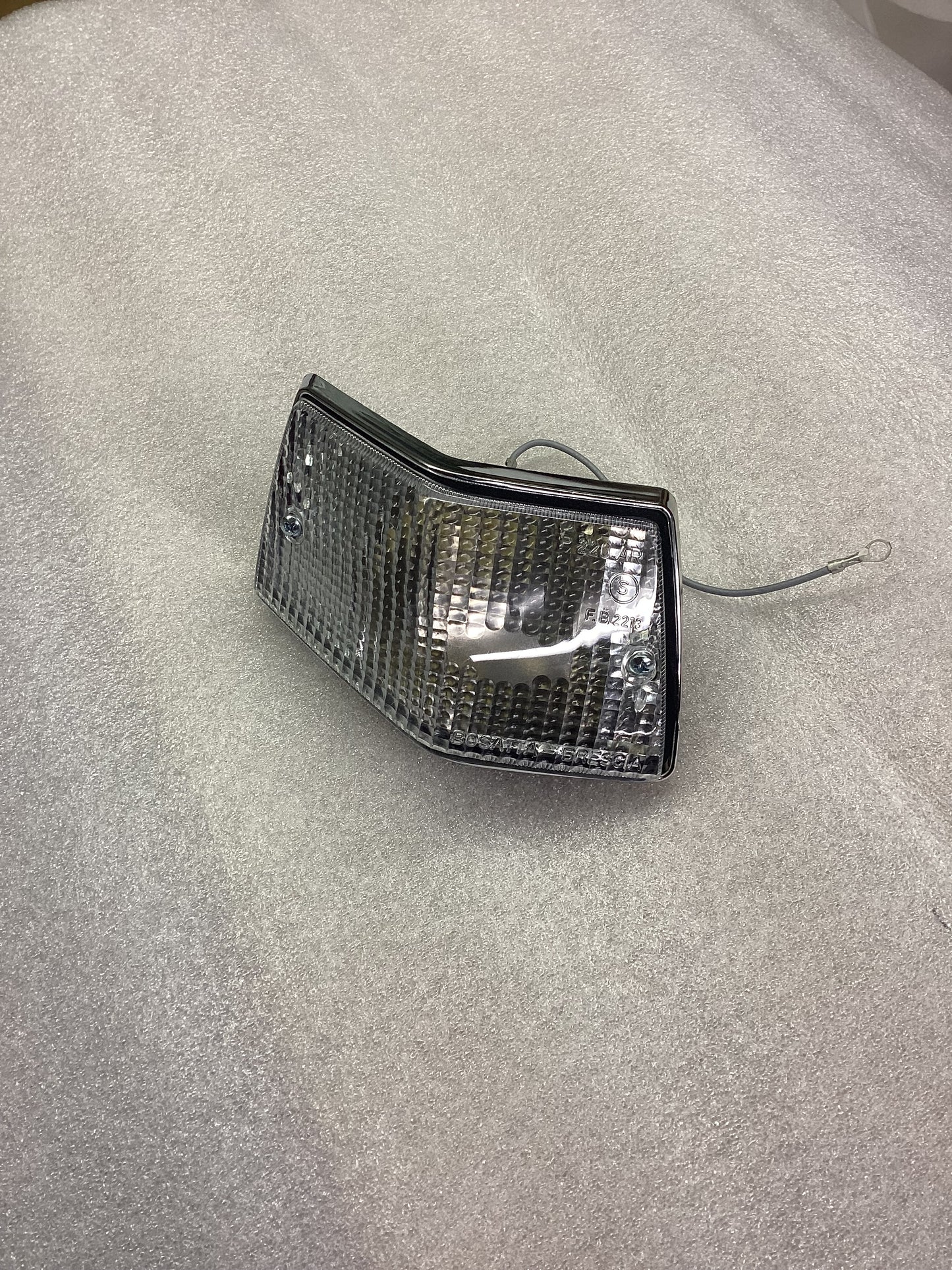 Indicator Lamp Vespa PX Near Side Rear Chrome / Clear.