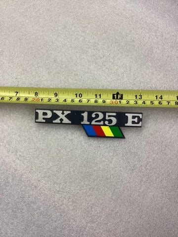 Vespa PX 125 E Side Panel Badge Righthand Side Rainbow