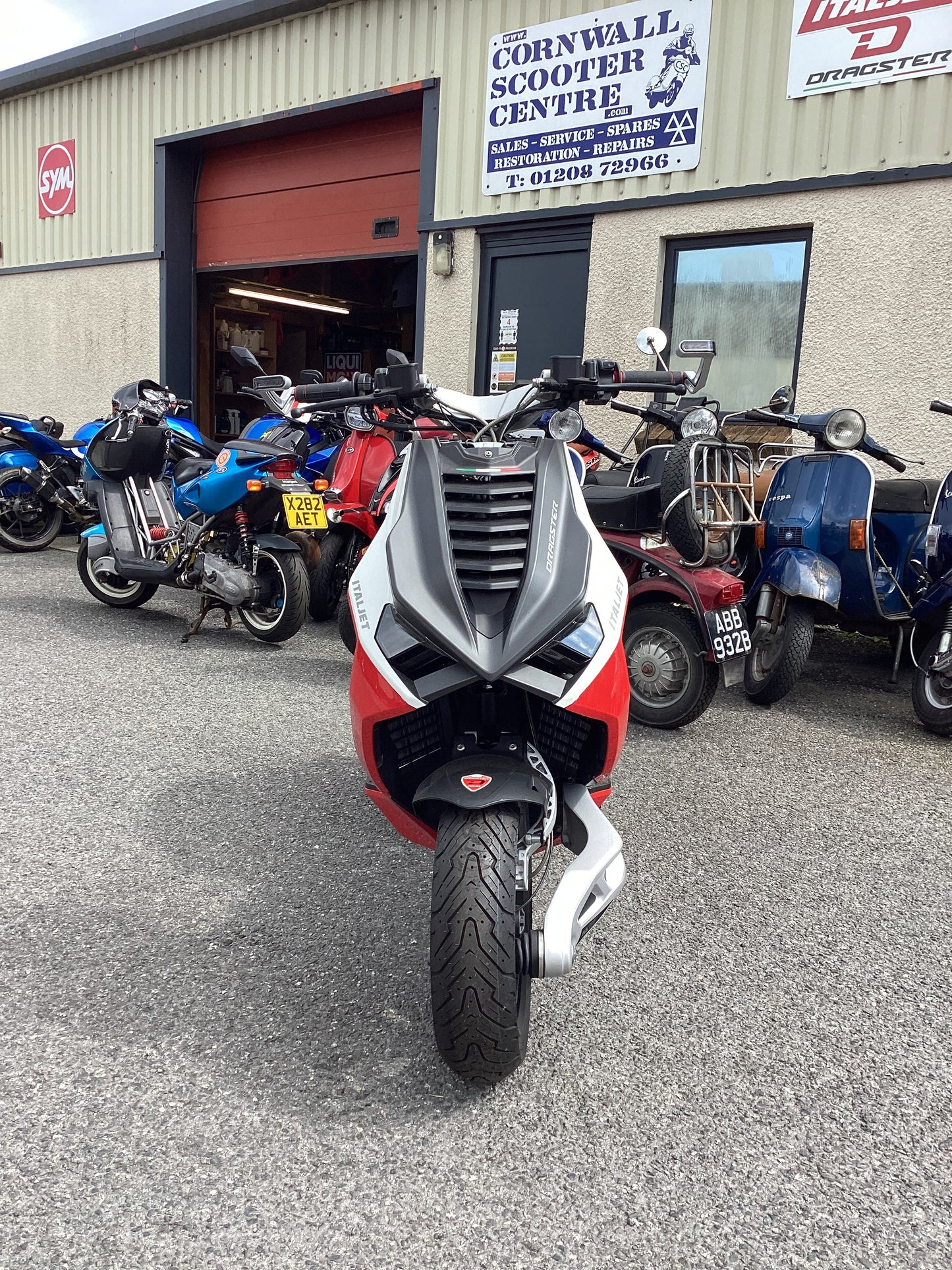 New Italjet Dragster 125 ANTHRACITE / RED / WHITE
