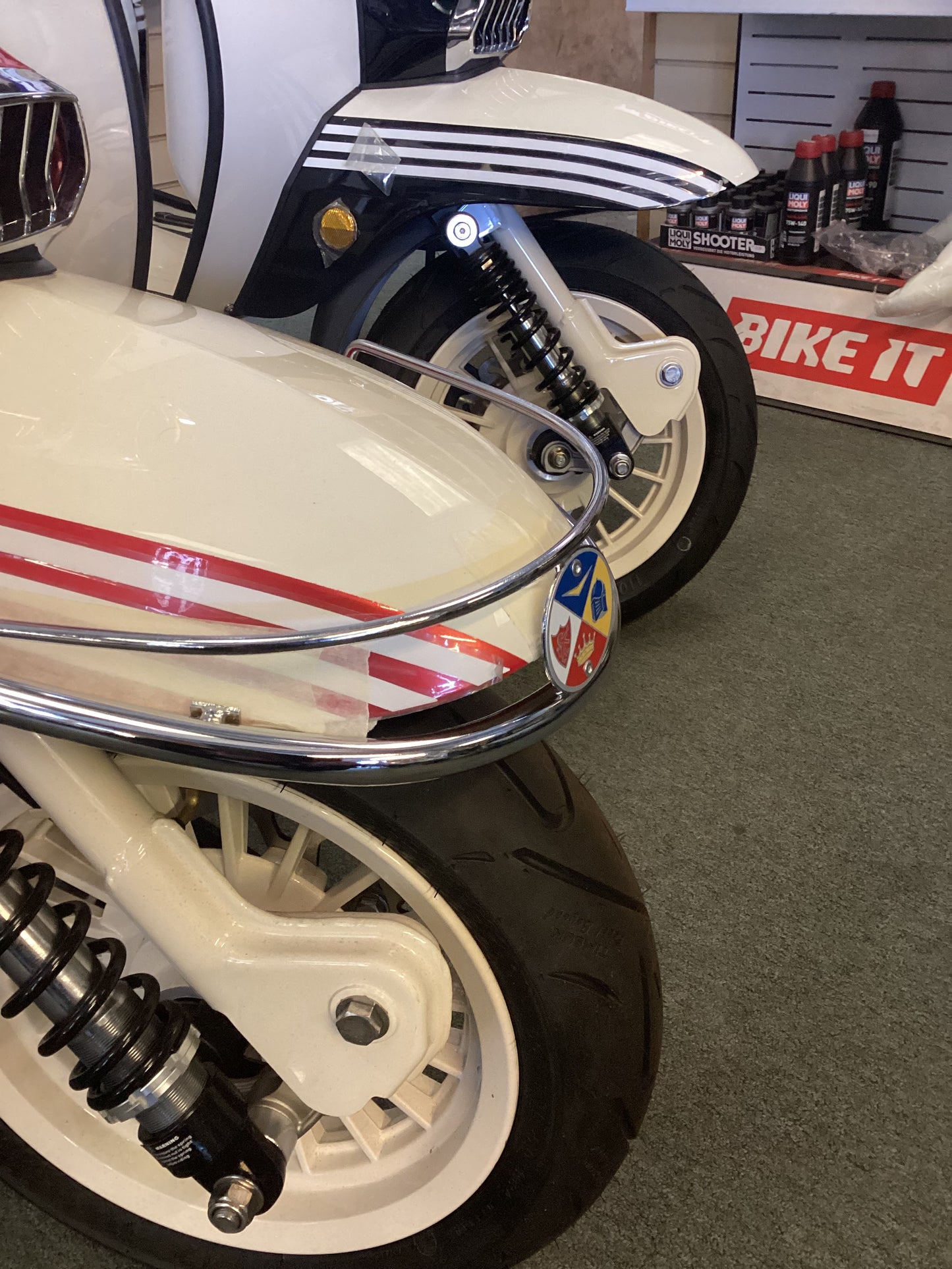 Royal Alloy GP Chrome Front Bumper Bar also fits Lambretta LI Series 3