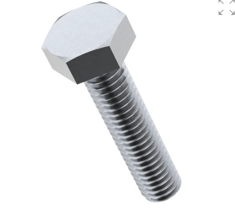 M8 x 80 Zinc plated bolt