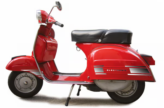 Decal Set Vespa Rally 'Electronic' Chrome