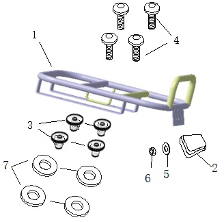 Royal Alloy GT Rear Rack Top Hat Insert