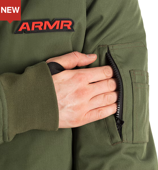 Oxford ARMR Bomber Jacket Khaki Large