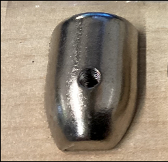 Royal Alloy Upper Outer Legshield Rubber End Cap Right Hand Side - Fits All Models