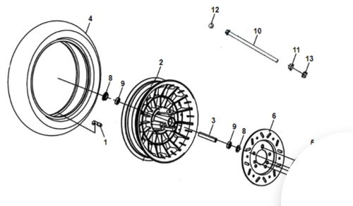 Lambretta V125/200 Special front Disc