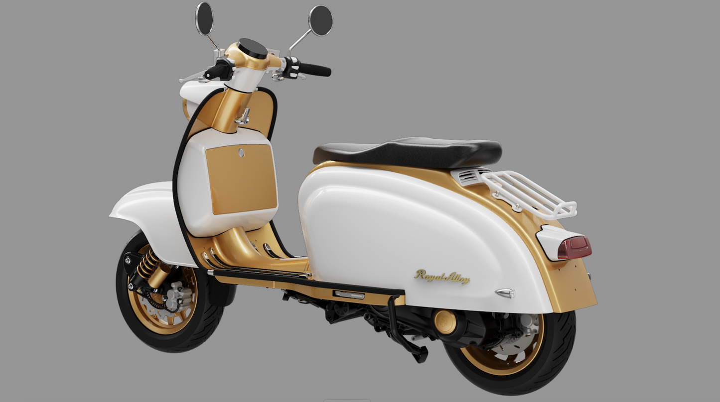 Royal Alloy JP350 - Ivory and Gold
