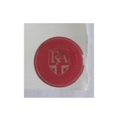Royal Alloy 'Brake Master' Sticker 40mm x 40mm Domed Gloss Red