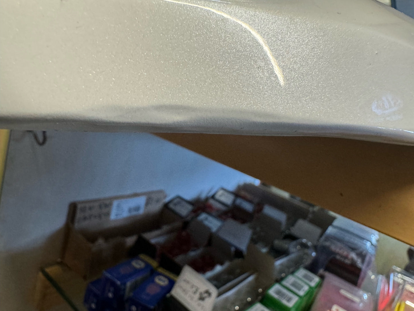 Royal Alloy GP Sige Panel LHS Pearl White Slight damage HALF PRICE PLEASE CALL US