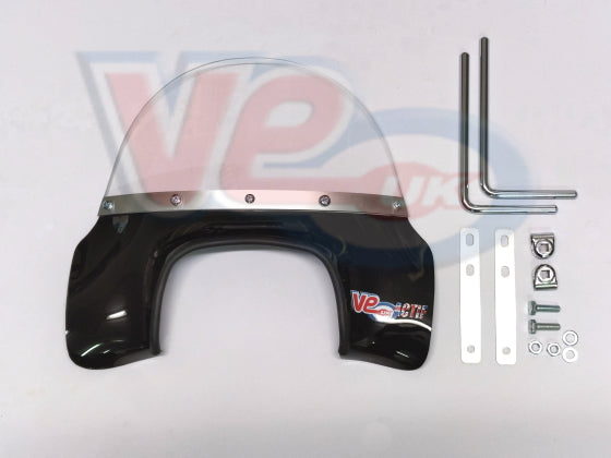 Royal Alloy GP/GT BLACK With Fittings. Square Shaped Headlight