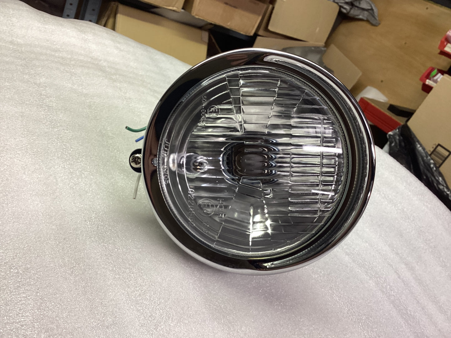 Bates Chrome Fluted Headlight / Spot Light