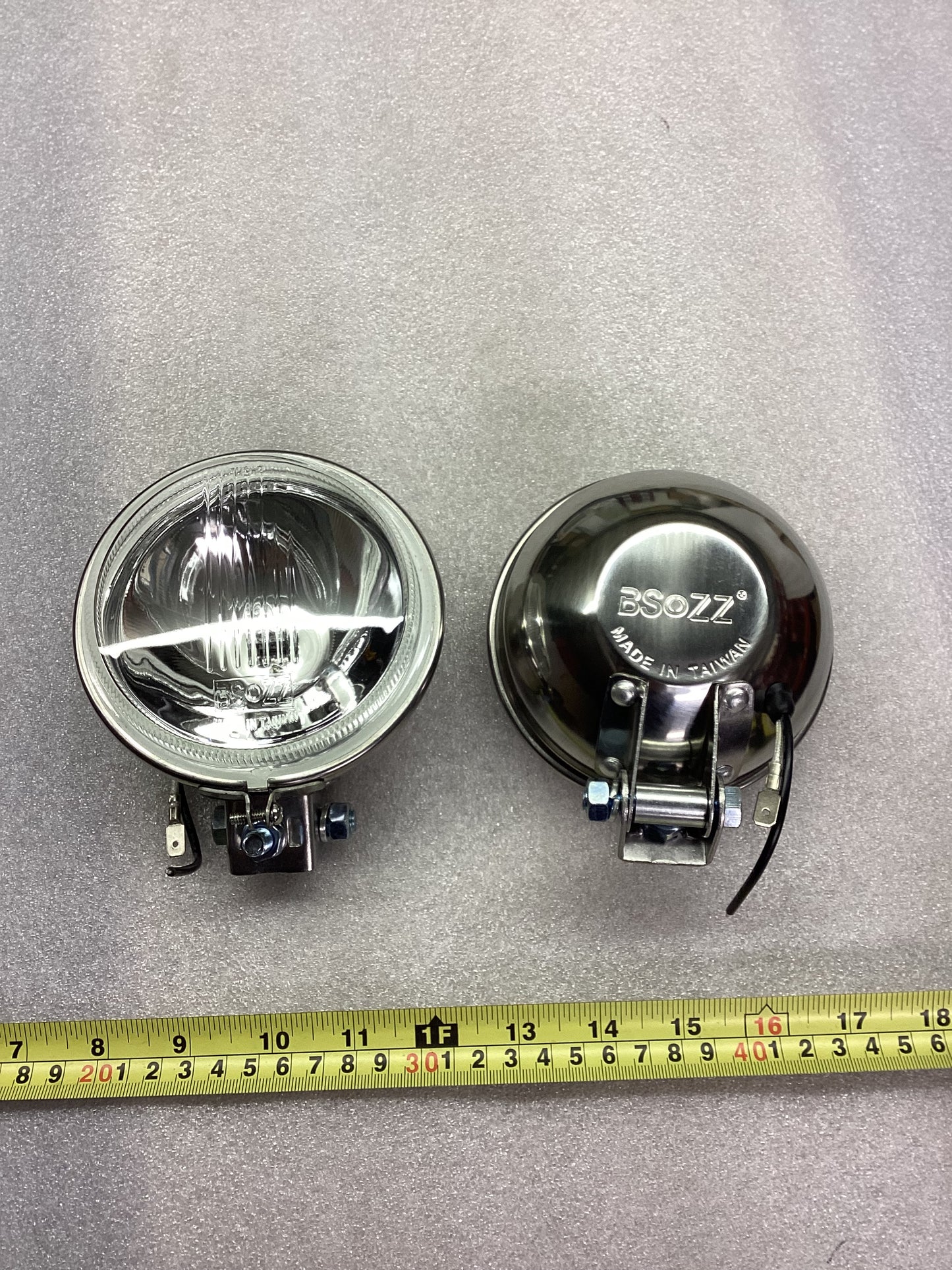Chrome Spot Lights With Clear Lens Supplied As A Pair