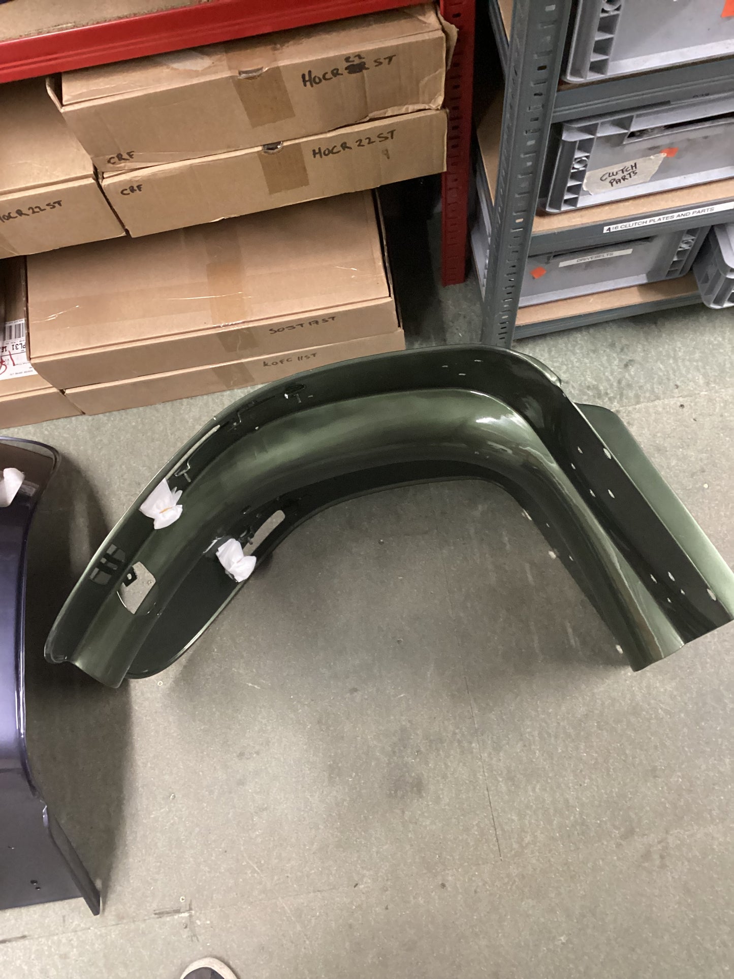 Royal Alloy GP Front Legshield Sherwood Green With Slight Paint Scratches