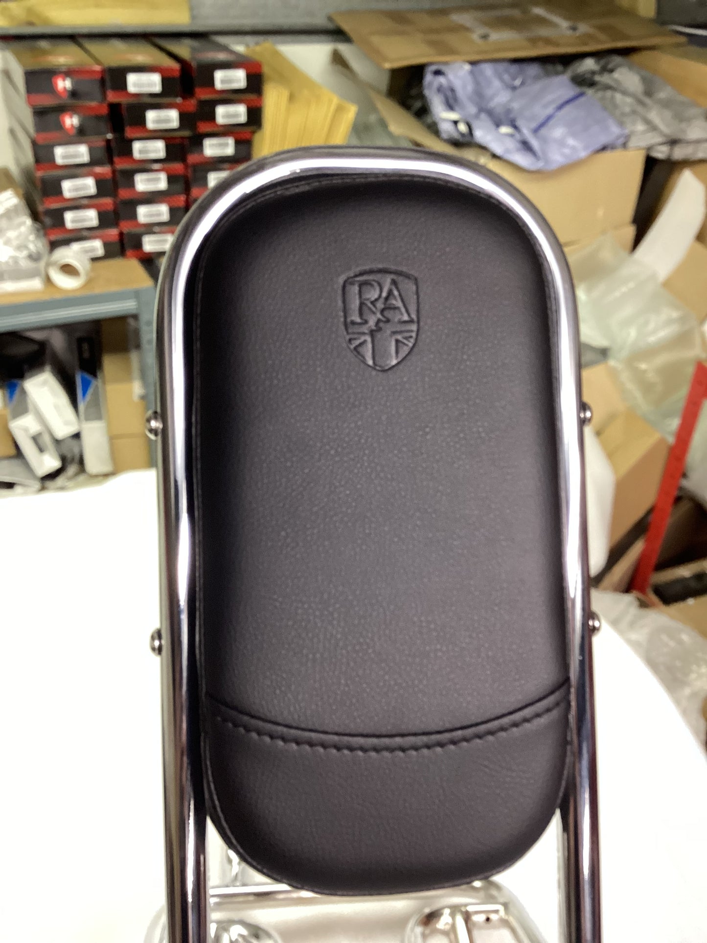 Royal Alloy Original Chrome TG Rear Rack With Padded Back Rest