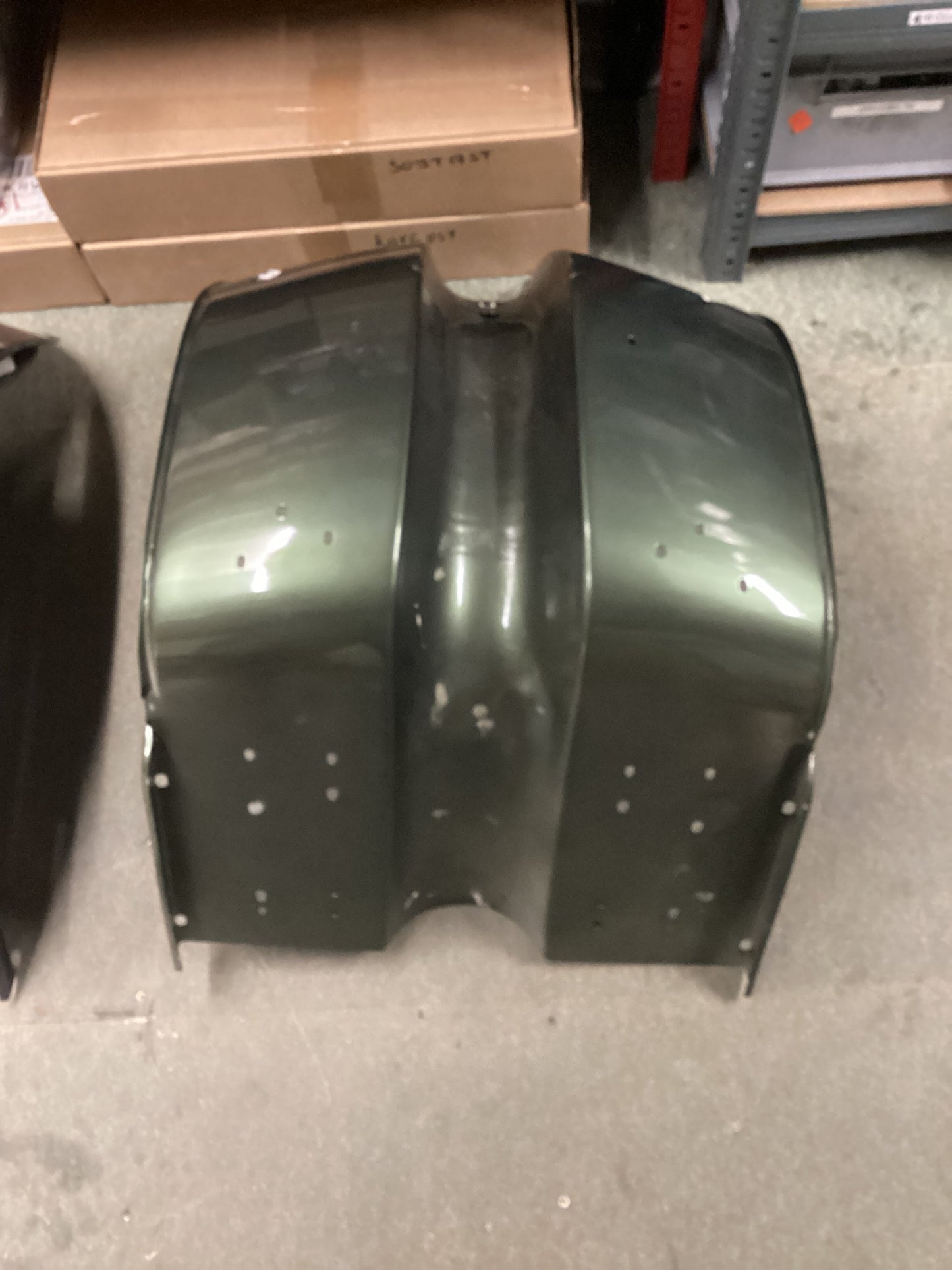 Royal Alloy GP Front Legshield Sherwood Green With Slight Paint Scratches