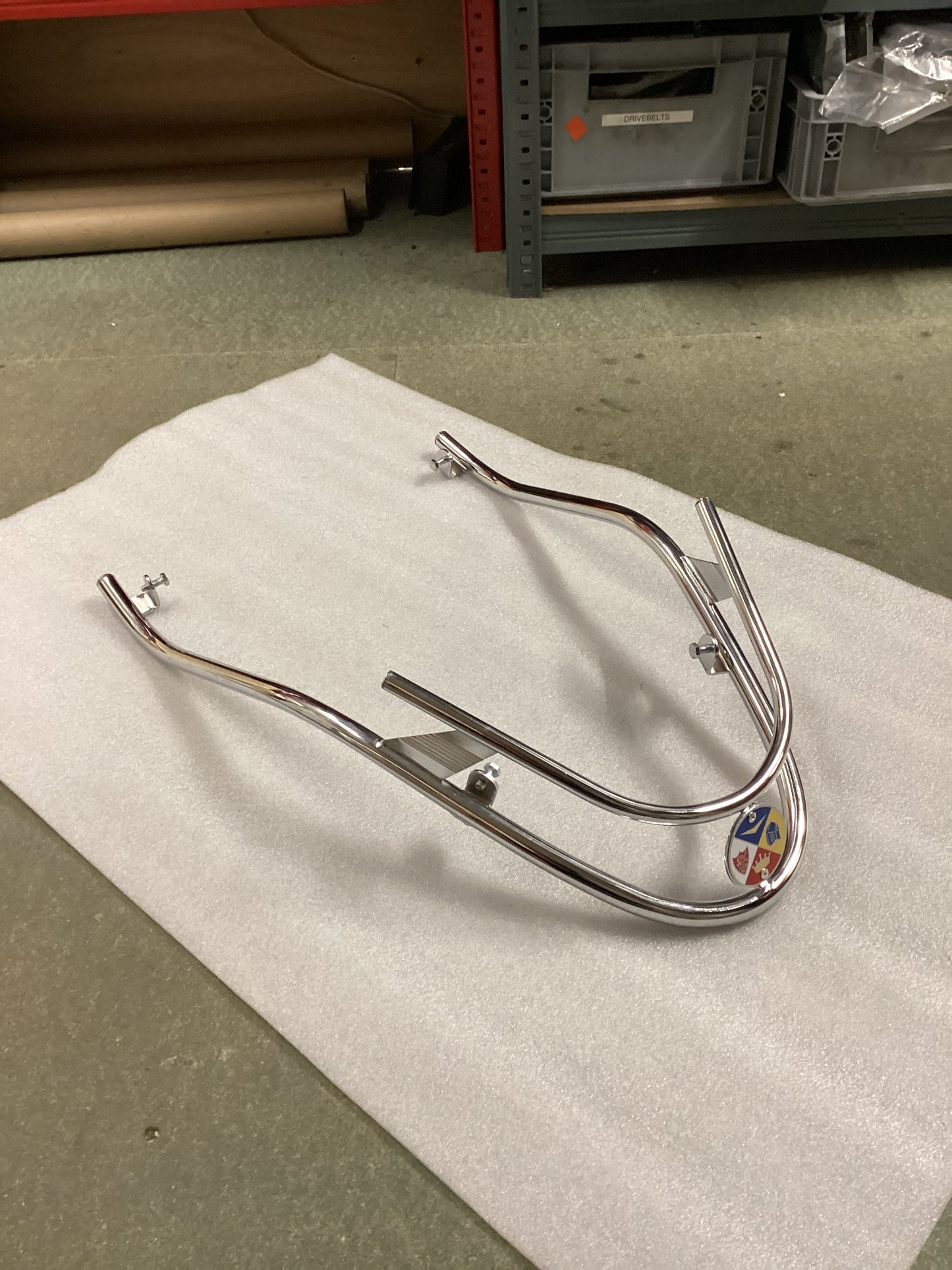 Royal Alloy GT Cuppini Chrome Front Bumper Bar - Also Fits Other Scooters Below