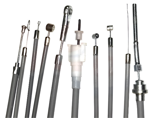 Vespa PX EFL Cable Set Grey ** with threaded front brake cable