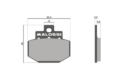 Royal Alloy Rear Pads - Fits All Model - Also Fits Vespa GTS and many others. See Fitment Chart Below...