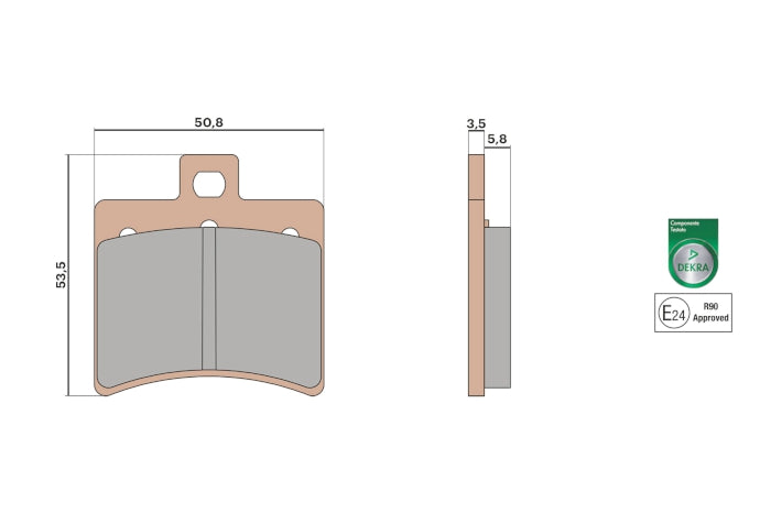 Brake Pads MALOSSI Aprilla Royal Alloy.See fitment list