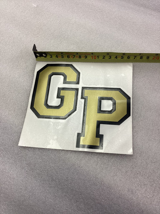 Sticker"GP" Large Gold