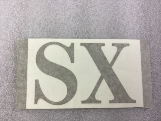 STICKER GOLD SX  104mm x 60mm