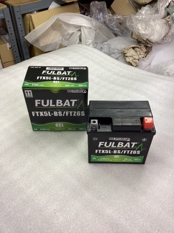 FTX5L-BS/FTZ6S GEL FULBAT MOTORCYCLE BATTERY 12V 5AH