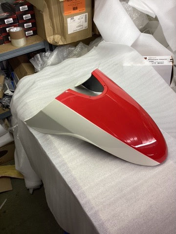 Royal Alloy GP Front Mudguard Red / Ivory