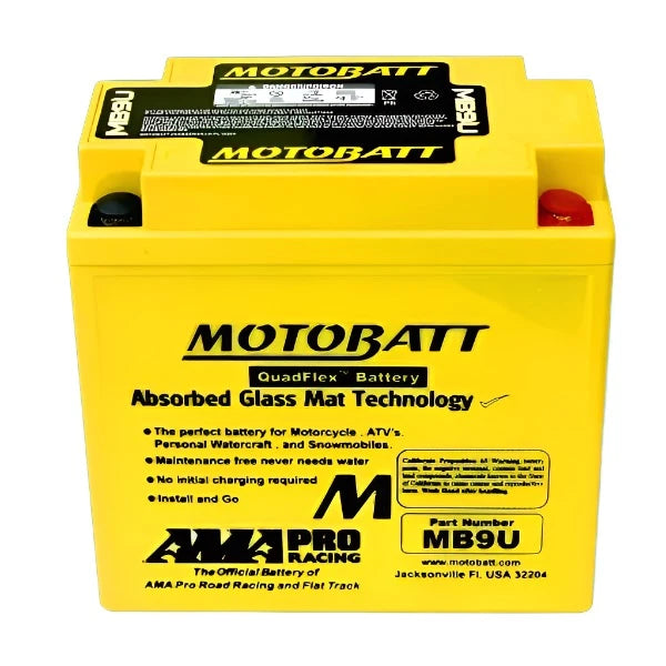 Battery Motobatt AGM MB9U -  To Fit All Royal Alloys