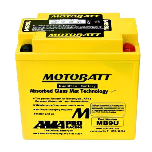 Battery Motobatt AGM MB9U -  To Fit All Royal Alloys