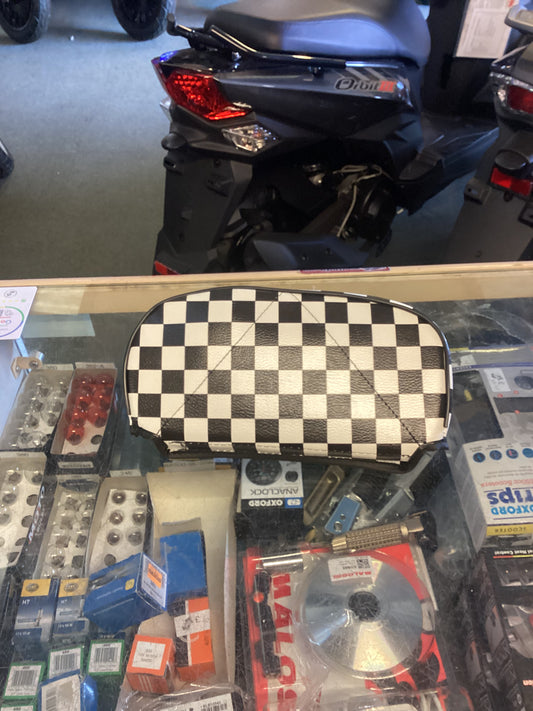 Replacement Back Rest Pad  - Black and White Cheque