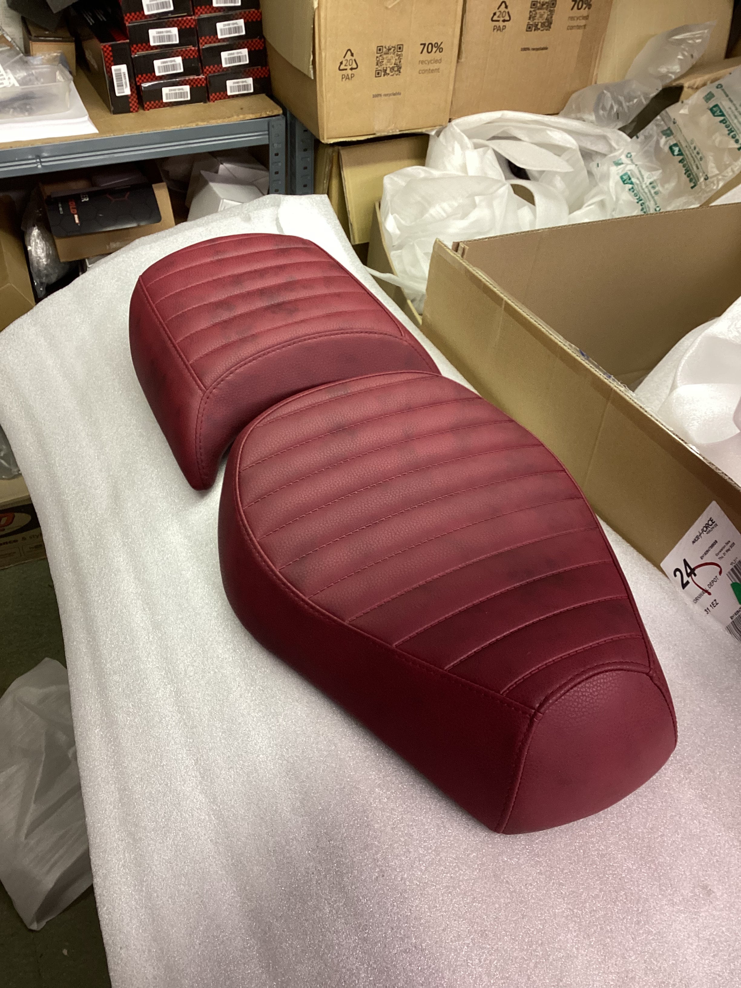 Royal Alloy King & Queen Seat - Red – Cornwall Scooter Centre