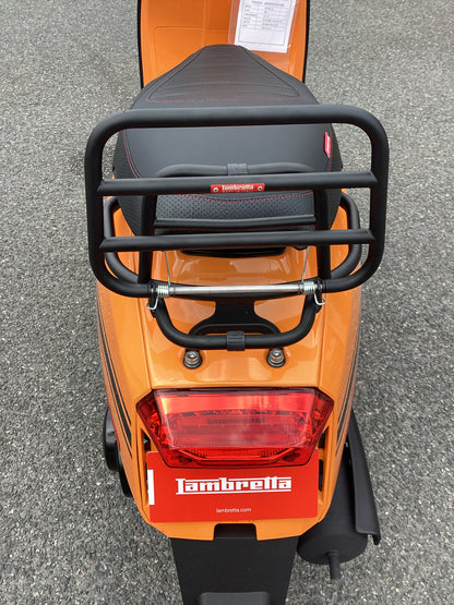 Lambretta V Special Rear Carrier and Grab Rail - Black