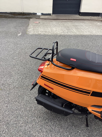 Lambretta V Special Rear Carrier and Grab Rail - Black