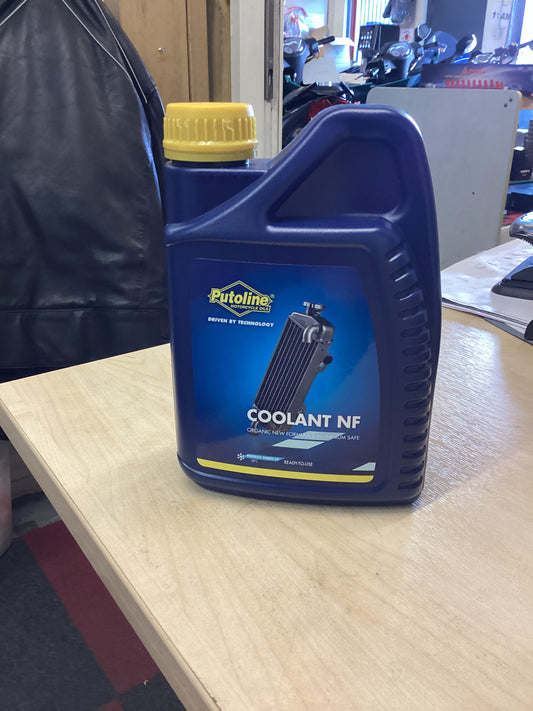 Putoline Coolant NF - 1 Litre - Green -Ideal for all liquid cooled Scooters, especially Royal Alloys