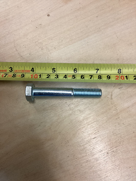 M12 x 80mm Bolt - Bright Zinc Plated
