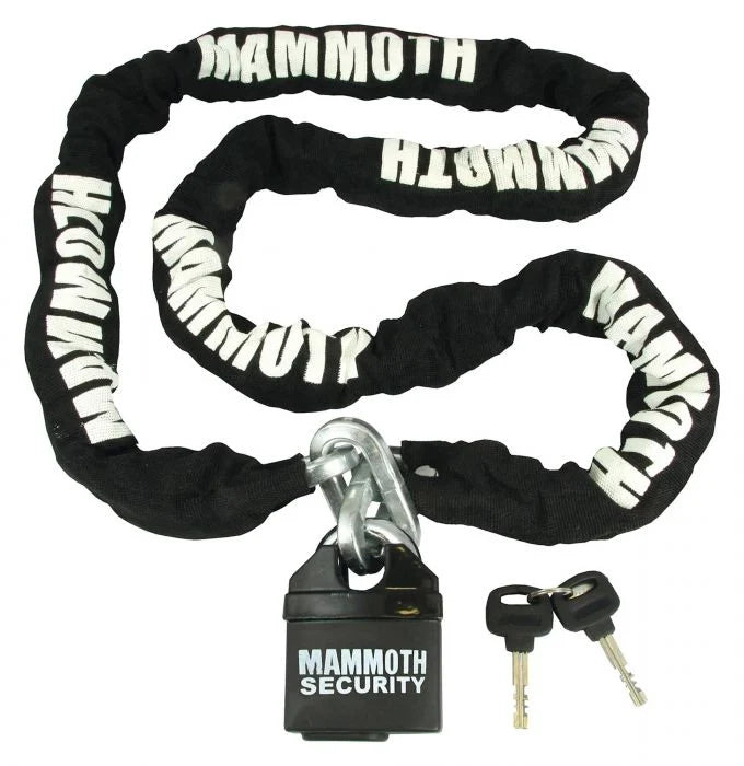 Mammoth Square Chain  & Lock 10mm 1.8 Long