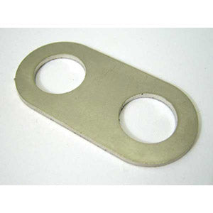 Brake shoe plate Flat Stainless Lambretta