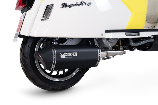 Scorpion Royal Alloy GP125/200/TG LC Exhaust Black