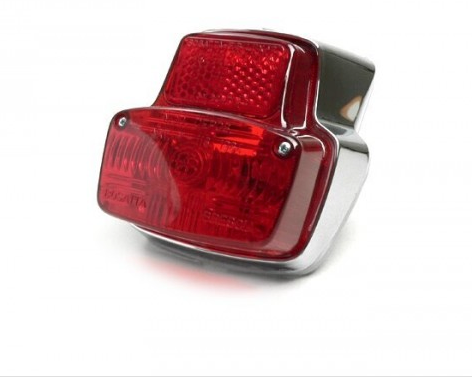 Rear Light Chrome Plastic Vespa Small Frame