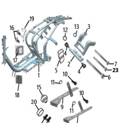 Rear engine damper Royal Alloy