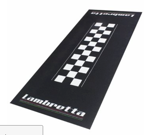 Garage Mat - Lambretta 190mm x 80mm